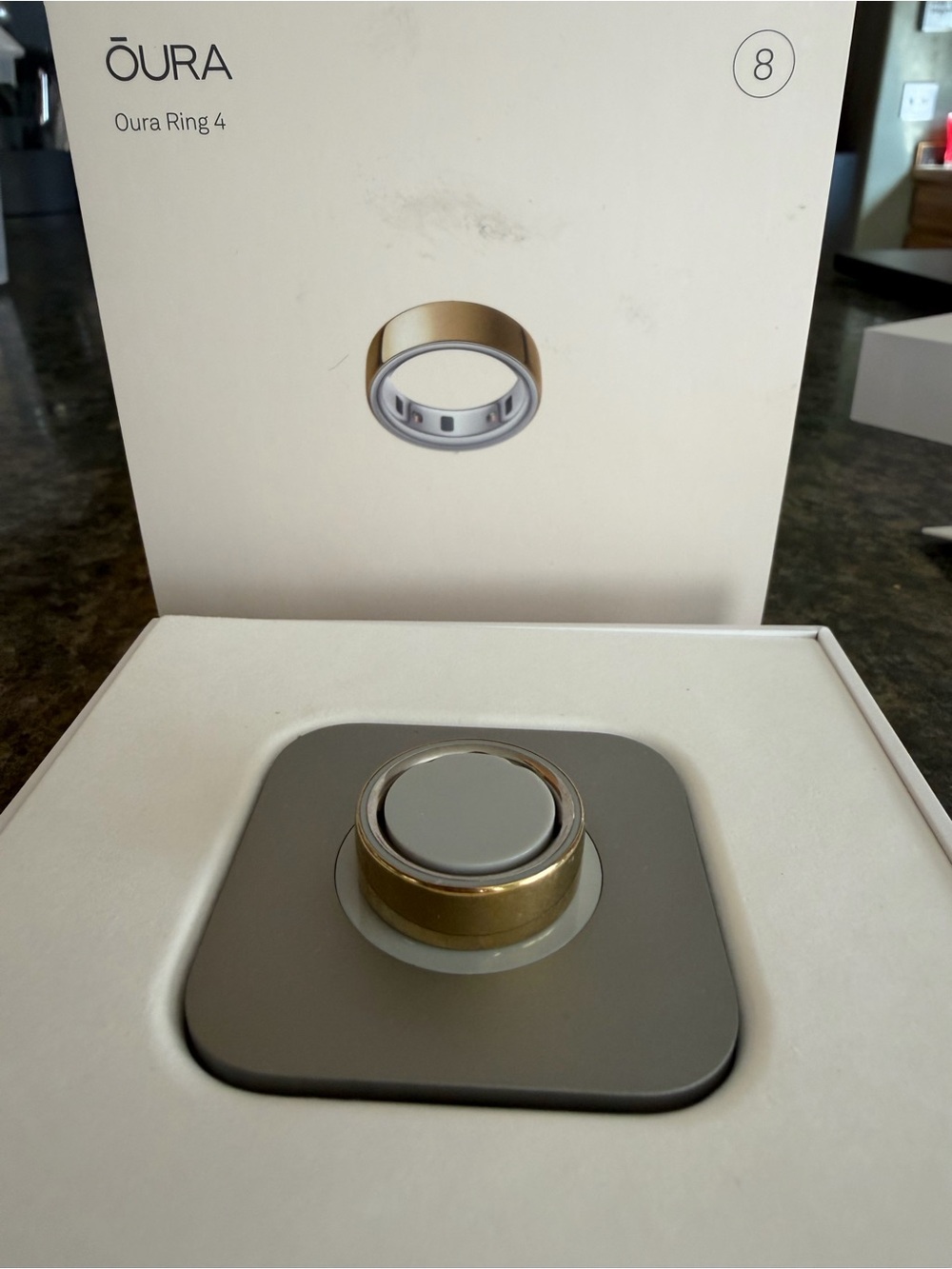 Oura Ring Gen 4 Gold Smart Ring size 8